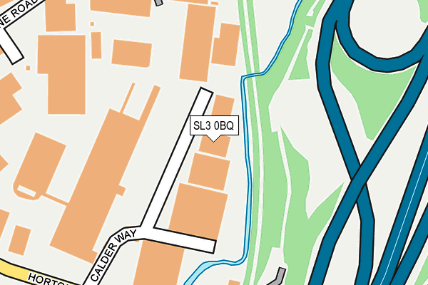 SL3 0BQ map - OS OpenMap – Local (Ordnance Survey)