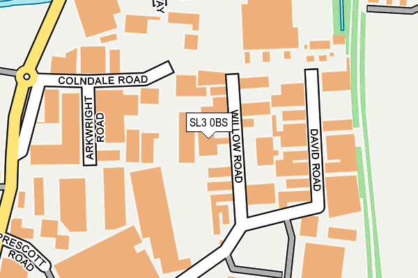 SL3 0BS map - OS OpenMap – Local (Ordnance Survey)