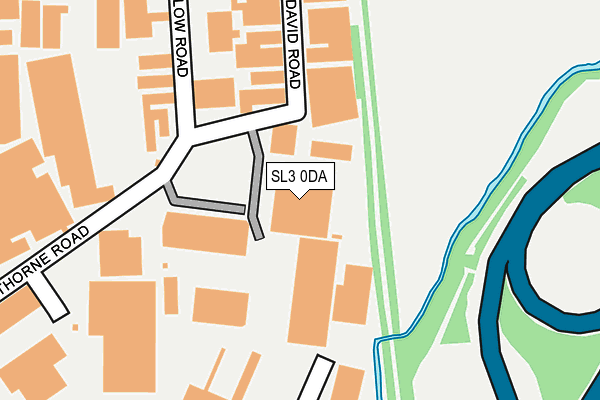 SL3 0DA map - OS OpenMap – Local (Ordnance Survey)