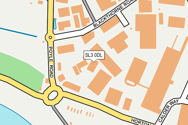 SL3 0DL map - OS OpenMap – Local (Ordnance Survey)