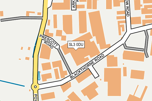 SL3 0DU map - OS OpenMap – Local (Ordnance Survey)