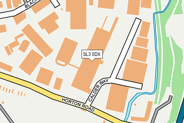 SL3 0DX map - OS OpenMap – Local (Ordnance Survey)