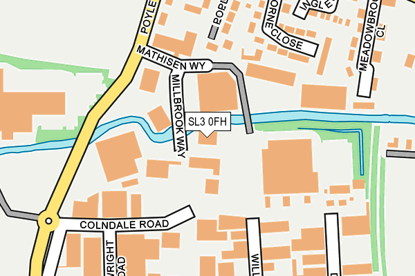 SL3 0FH map - OS OpenMap – Local (Ordnance Survey)
