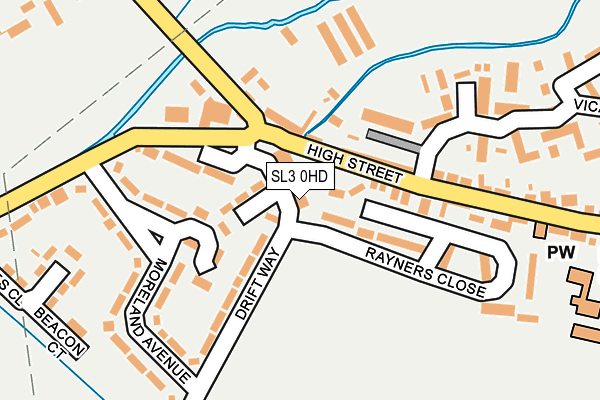 SL3 0HD map - OS OpenMap – Local (Ordnance Survey)