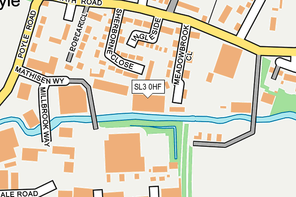 SL3 0HF map - OS OpenMap – Local (Ordnance Survey)