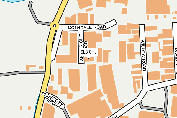 SL3 0HJ map - OS OpenMap – Local (Ordnance Survey)
