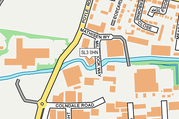 SL3 0HN map - OS OpenMap – Local (Ordnance Survey)
