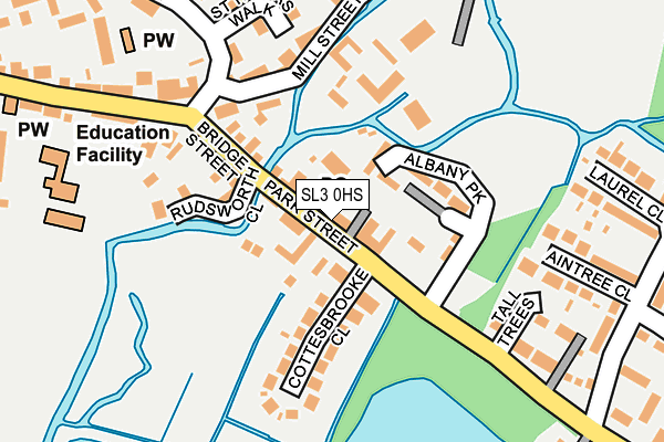 SL3 0HS map - OS OpenMap – Local (Ordnance Survey)
