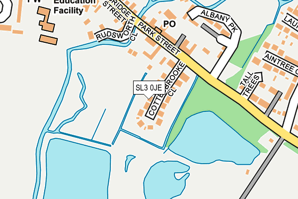 SL3 0JE map - OS OpenMap – Local (Ordnance Survey)