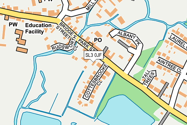 SL3 0JF map - OS OpenMap – Local (Ordnance Survey)