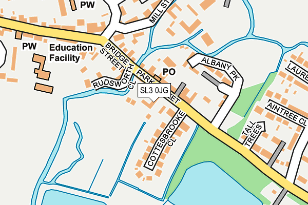 SL3 0JG map - OS OpenMap – Local (Ordnance Survey)