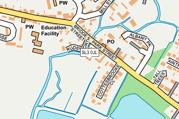 SL3 0JL map - OS OpenMap – Local (Ordnance Survey)