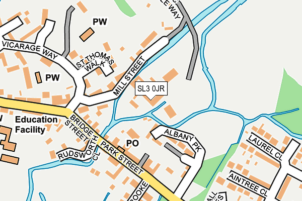 SL3 0JR map - OS OpenMap – Local (Ordnance Survey)