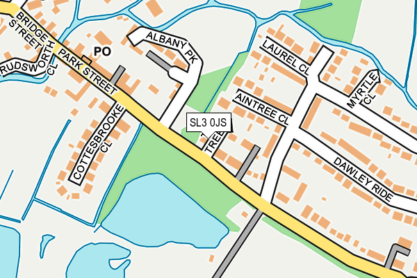 SL3 0JS map - OS OpenMap – Local (Ordnance Survey)