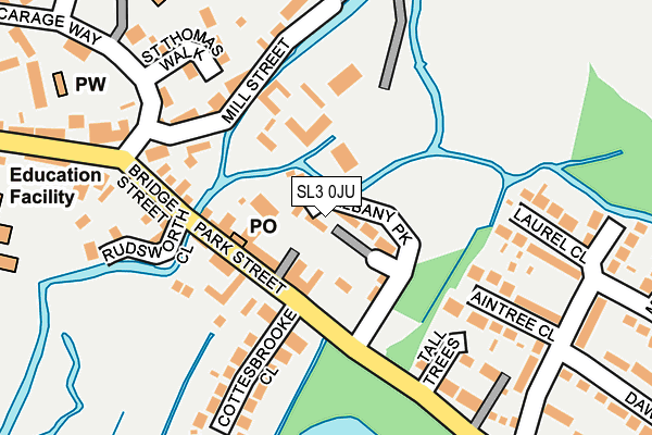 SL3 0JU map - OS OpenMap – Local (Ordnance Survey)