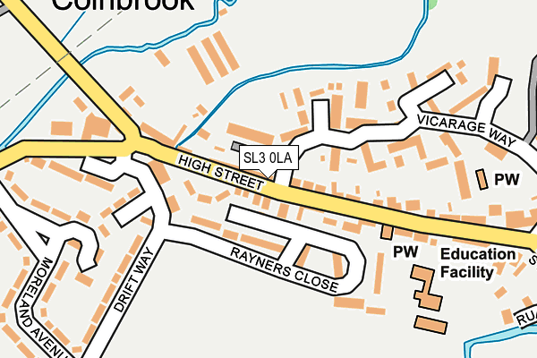 SL3 0LA map - OS OpenMap – Local (Ordnance Survey)