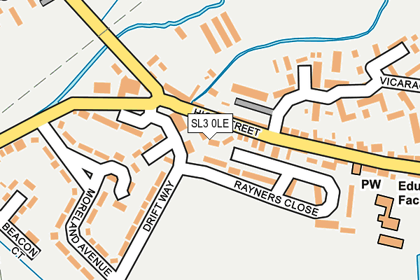 SL3 0LE map - OS OpenMap – Local (Ordnance Survey)