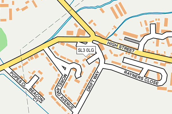 SL3 0LG map - OS OpenMap – Local (Ordnance Survey)