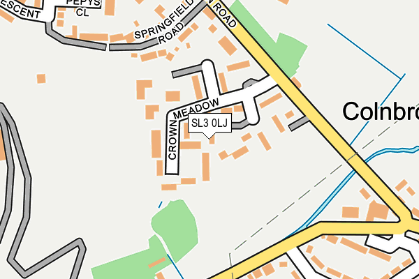 SL3 0LJ map - OS OpenMap – Local (Ordnance Survey)