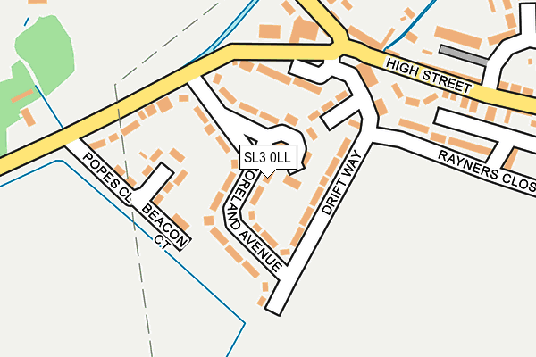 SL3 0LL map - OS OpenMap – Local (Ordnance Survey)