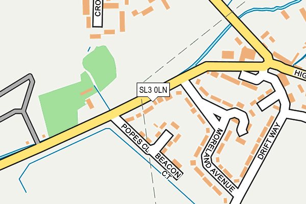 SL3 0LN map - OS OpenMap – Local (Ordnance Survey)