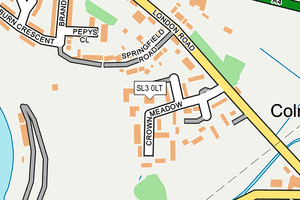 SL3 0LT map - OS OpenMap – Local (Ordnance Survey)