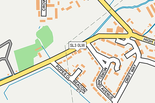 SL3 0LW map - OS OpenMap – Local (Ordnance Survey)