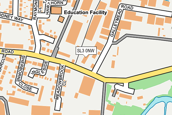 SL3 0NW map - OS OpenMap – Local (Ordnance Survey)