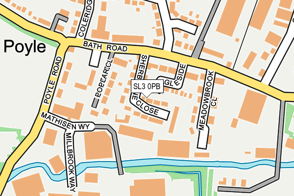 SL3 0PB map - OS OpenMap – Local (Ordnance Survey)