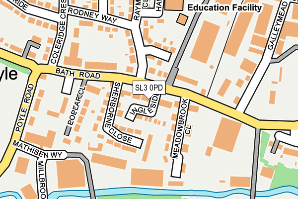 SL3 0PD map - OS OpenMap – Local (Ordnance Survey)