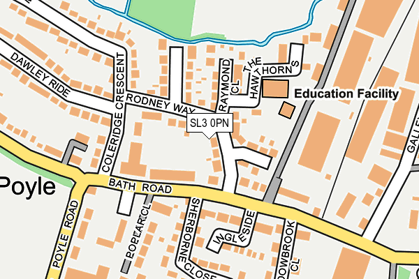 SL3 0PN map - OS OpenMap – Local (Ordnance Survey)