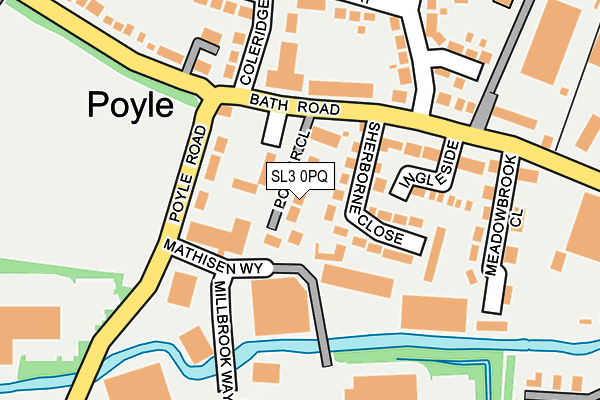SL3 0PQ map - OS OpenMap – Local (Ordnance Survey)