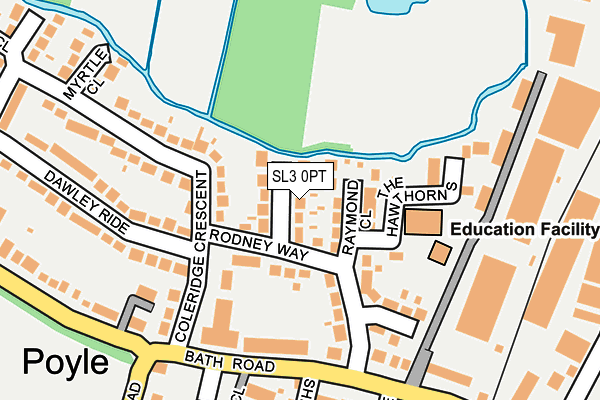 SL3 0PT map - OS OpenMap – Local (Ordnance Survey)
