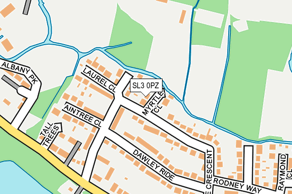 SL3 0PZ map - OS OpenMap – Local (Ordnance Survey)