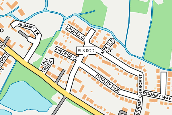SL3 0QD map - OS OpenMap – Local (Ordnance Survey)