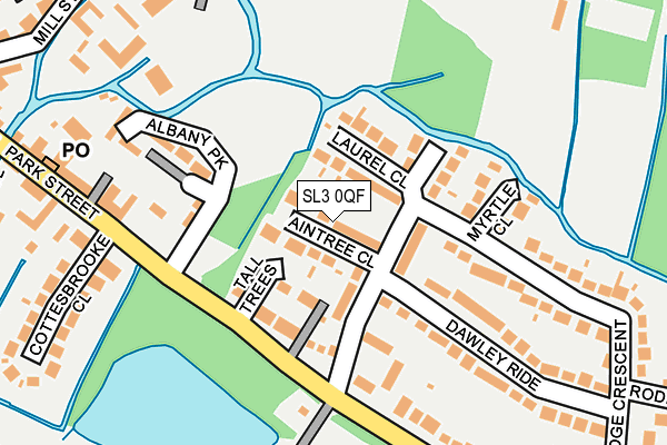 SL3 0QF map - OS OpenMap – Local (Ordnance Survey)