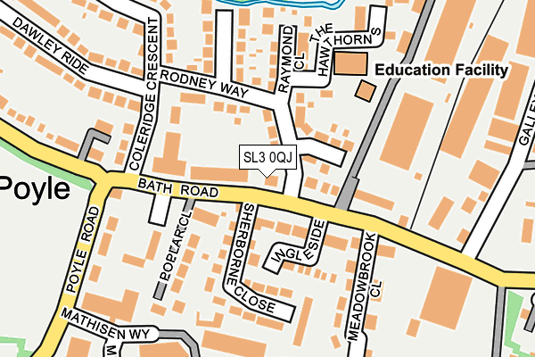 SL3 0QJ map - OS OpenMap – Local (Ordnance Survey)