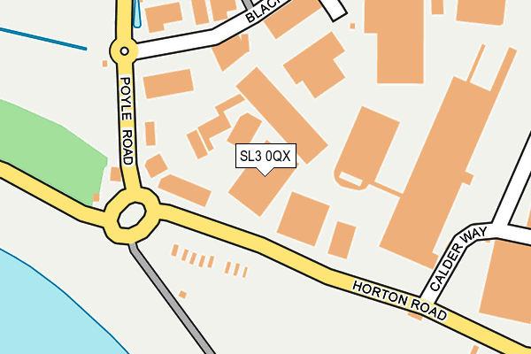 SL3 0QX map - OS OpenMap – Local (Ordnance Survey)