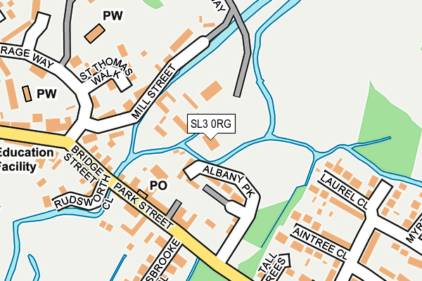 SL3 0RG map - OS OpenMap – Local (Ordnance Survey)