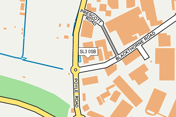 SL3 0SB map - OS OpenMap – Local (Ordnance Survey)