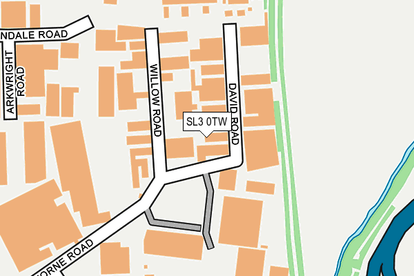 SL3 0TW map - OS OpenMap – Local (Ordnance Survey)