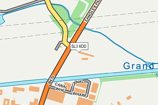 SL3 6DD map - OS OpenMap – Local (Ordnance Survey)