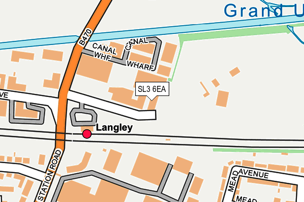 SL3 6EA map - OS OpenMap – Local (Ordnance Survey)