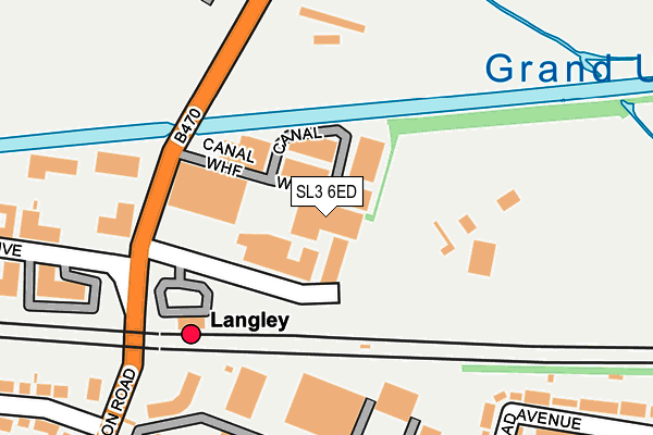 SL3 6ED map - OS OpenMap – Local (Ordnance Survey)