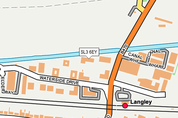 SL3 6EY map - OS OpenMap – Local (Ordnance Survey)