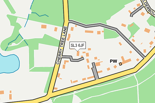 SL3 6JF map - OS OpenMap – Local (Ordnance Survey)
