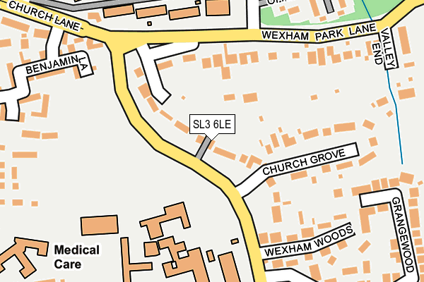 SL3 6LE map - OS OpenMap – Local (Ordnance Survey)