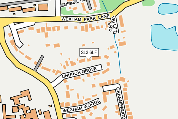 SL3 6LF map - OS OpenMap – Local (Ordnance Survey)