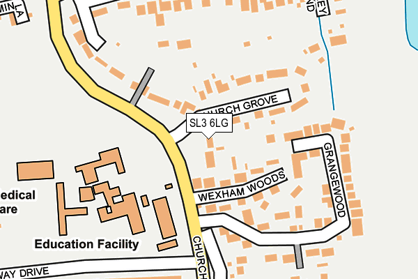 SL3 6LG map - OS OpenMap – Local (Ordnance Survey)
