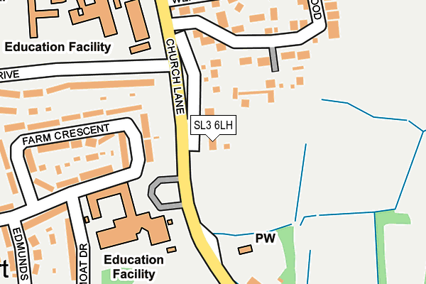 SL3 6LH map - OS OpenMap – Local (Ordnance Survey)